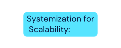 Systemization for Scalability